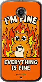 Силиконовый чехол 'Funny Cat' для Motorola Moto X2 изображение 5