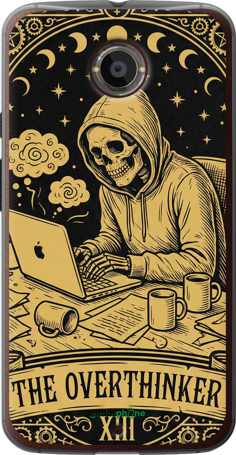 Силиконовый чехол The Overthinker для Motorola Moto X2 - 6774u-372 изображение 
