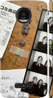 3D пластиковый глянцевый чехол Aesthetic Scrapbook Collage для Motorola MOTO Z - 6773c-419 изображение 