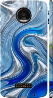 3D пластиковый глянцевый чехол Liquid Chrome для Motorola MOTO Z - 6781c-419 изображение 