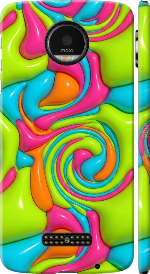 3D пластиковый глянцевый чехол Y2K Jelly Dream для Motorola MOTO Z - 6780c-419 изображение 