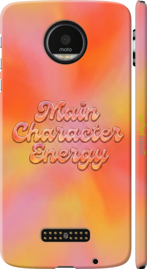 3D пластиковый глянцевый чехол Aura Gradient Main Character Energy Aesthetic Y2K для Motorola MOTO Z - 6783c-419 изображение 