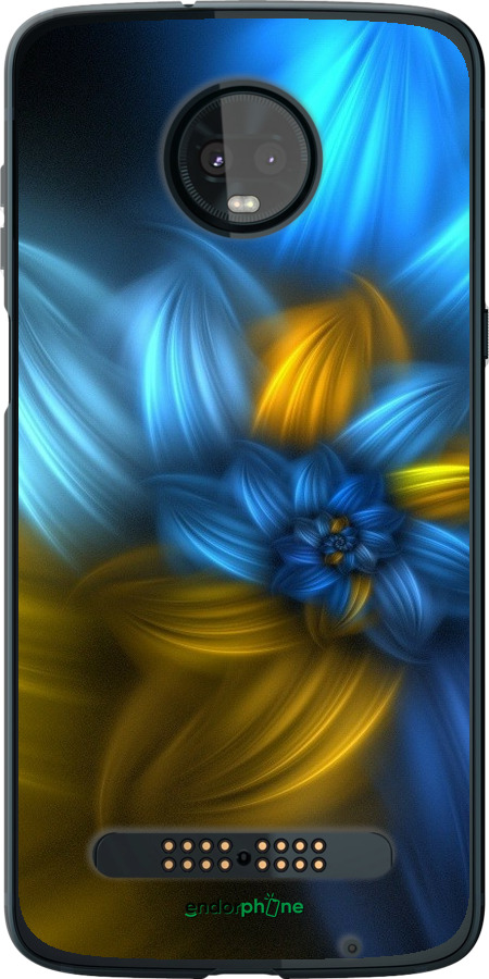 

Силіконовий чохол "Візерунок 46" для Motorola Moto Z3 Play, Синій