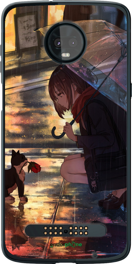 Силіконовий чехол Anime для Motorola Moto Z3 Play - 6609u-1393 изображение 