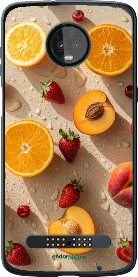 Силиконовый чехол Фрукты 3 для Motorola Moto Z3 Play - 6703u-1393 изображение 