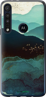 Силиконовый чехол С изображением гор Индиго для Motorola One Macro - 6484u-1812 изображение 