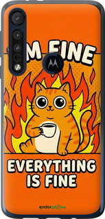 Силиконовый чехол 'Funny Cat' для Motorola One Macro изображение 3