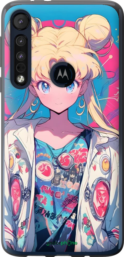Силіконовий чехол Сейлор Мун 2 для Motorola One Macro - 6351u-1812 изображение 