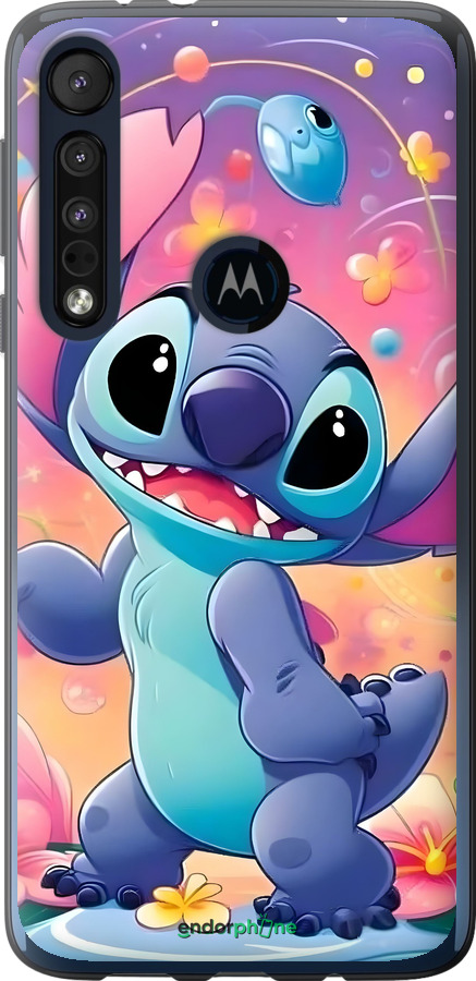 Силиконовый чехол Стич 2 для Motorola One Macro - 6371u-1812 изображение 