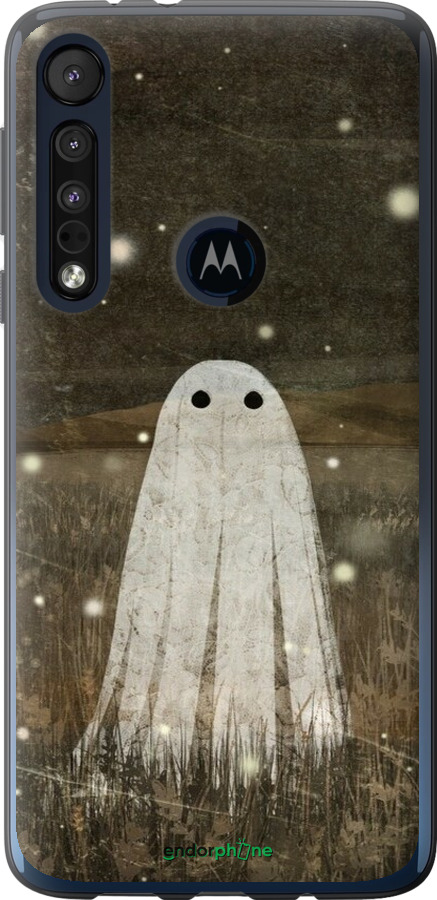 Силиконовый чехол Привидение и светлячки для Motorola One Macro - 6406u-1812 изображение 