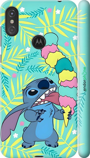 3D пластиковий матовий чехол Стіч для Motorola One Power - 6361m-1588 изображение 