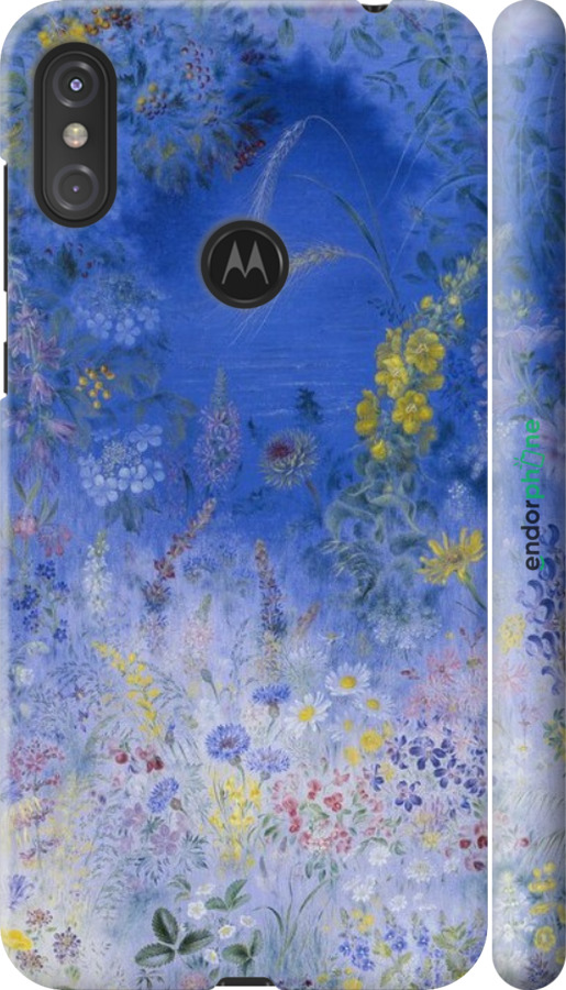 3D пластиковий матовий чехол Білокур для Motorola One Power - 5908m-1588 изображение 