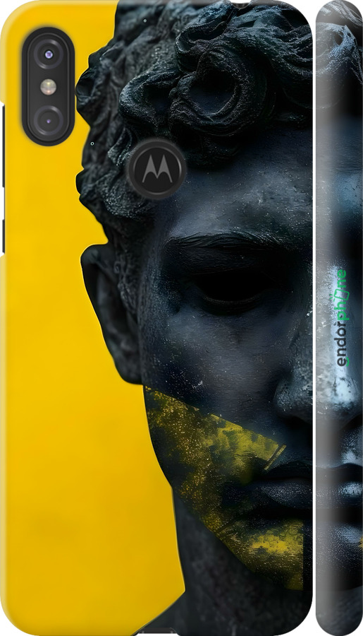 3D пластиковый матовый чехол Статуя арт для Motorola One Power - 6330m-1588 изображение 