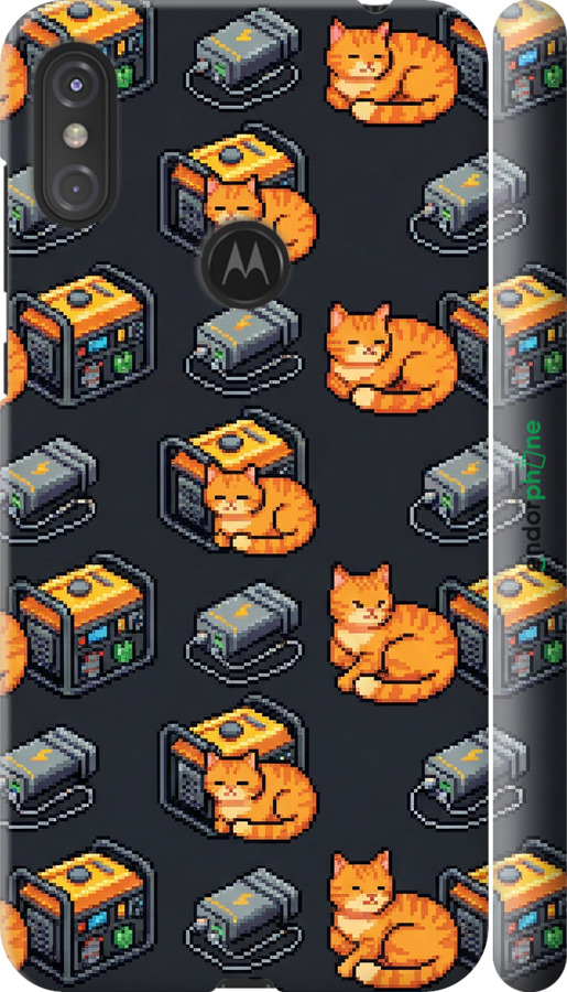 3D пластиковый матовый чехол Autonomous Zone для Motorola One Power - 6771m-1588 изображение 