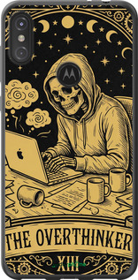 2D пластиковый чехол 'The Overthinker' для Motorola One Power изображение 3