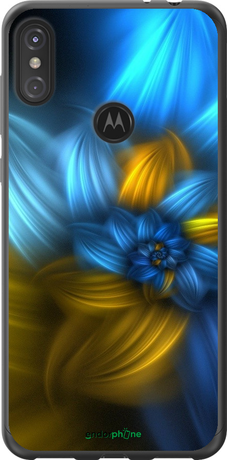 

Силіконовий чохол "Візерунок 46" для Motorola One Power, Синій
