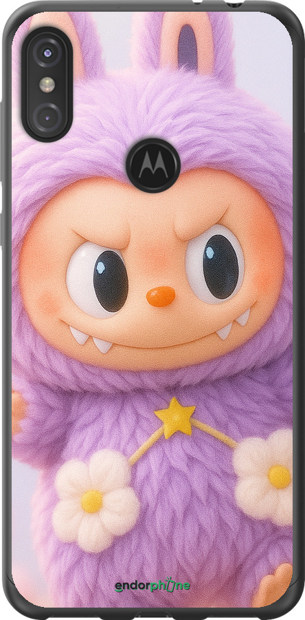 2D пластиковый чехол Лабубу для Motorola One Power - 6708t-1588 изображение 