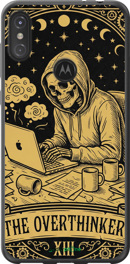 2D пластиковый чехол The Overthinker для Motorola One Power - 6774t-1588 изображение 