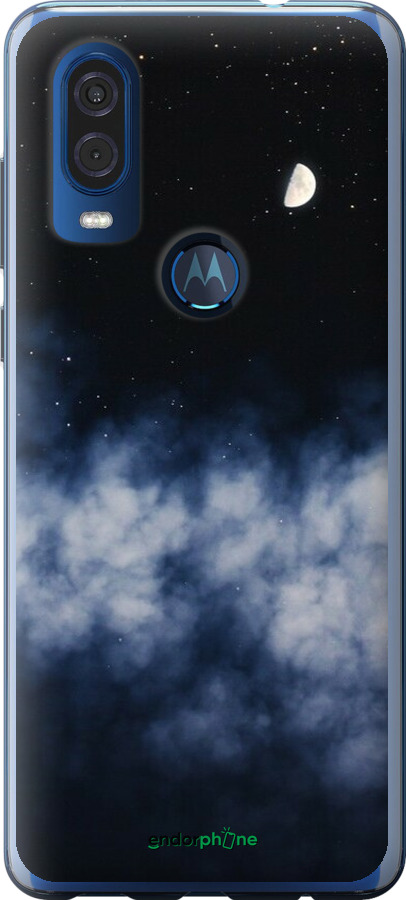 Силиконовый чехол Ночное небо для Motorola One Vision - 6450u-1782 изображение 