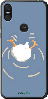 2D пластиковый чехол Гусь ныряет для Motorola One - 6275t-1589 изображение 