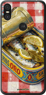 Силіконовий чехол Vintage Sardine Tin Phone для Motorola One - 6772u-1589 изображение 