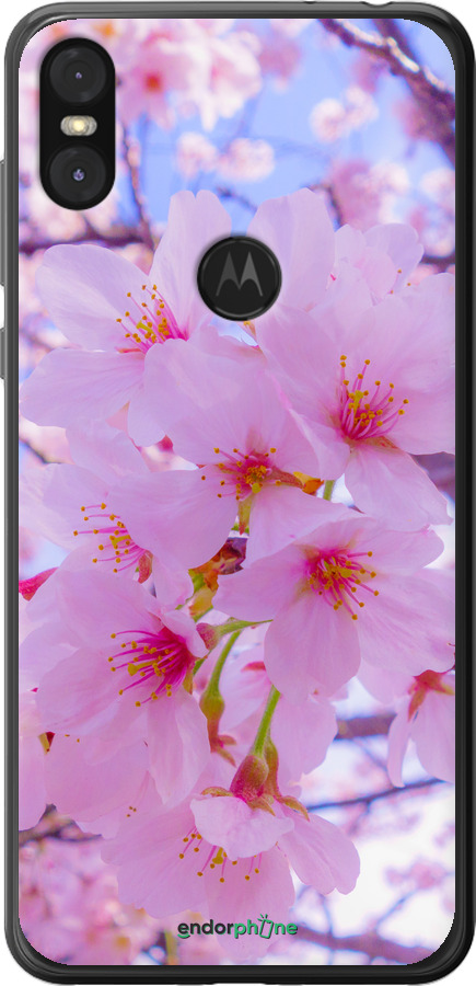 2D пластиковый чехол Сакура для Motorola One - 6029t-1589 изображение 