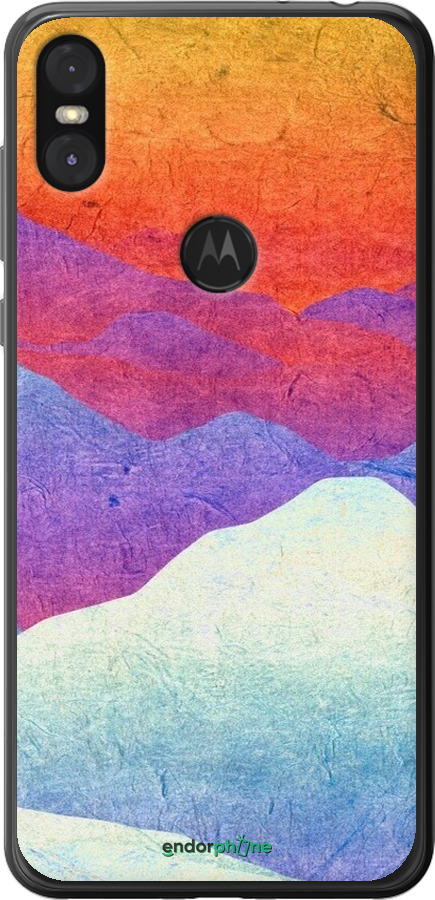 2D пластиковый чехол Горный закат для Motorola One - 6479t-1589 изображение 