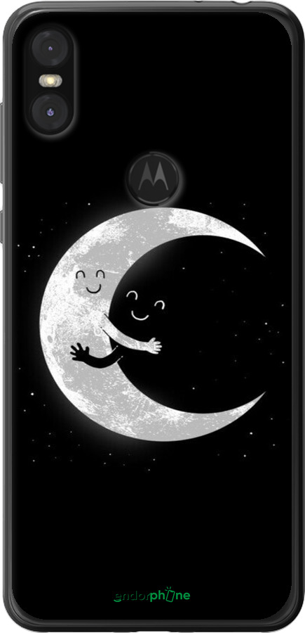 2D пластиковый чехол Лунные объятия для Motorola One - 6508t-1589 изображение 