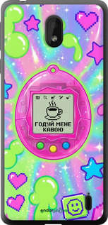 Силиконовый чехол Y2K Aesthetic Retro Pet: Годуй мене кавою для Nokia 1 Plus - 6784u-1677 изображение 