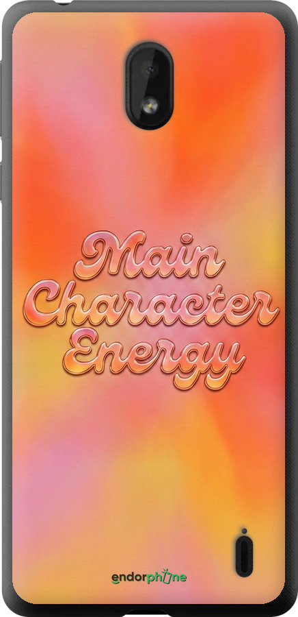 Силиконовый чехол Aura Gradient Main Character Energy Aesthetic Y2K для Nokia 1 Plus - 6783u-1677 изображение 