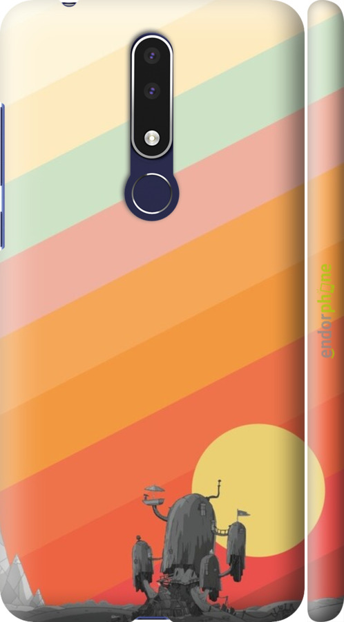 3D пластиковий матовий чехол № 5420 для Nokia 3.1 Plus - 5420m-1607 изображение 
