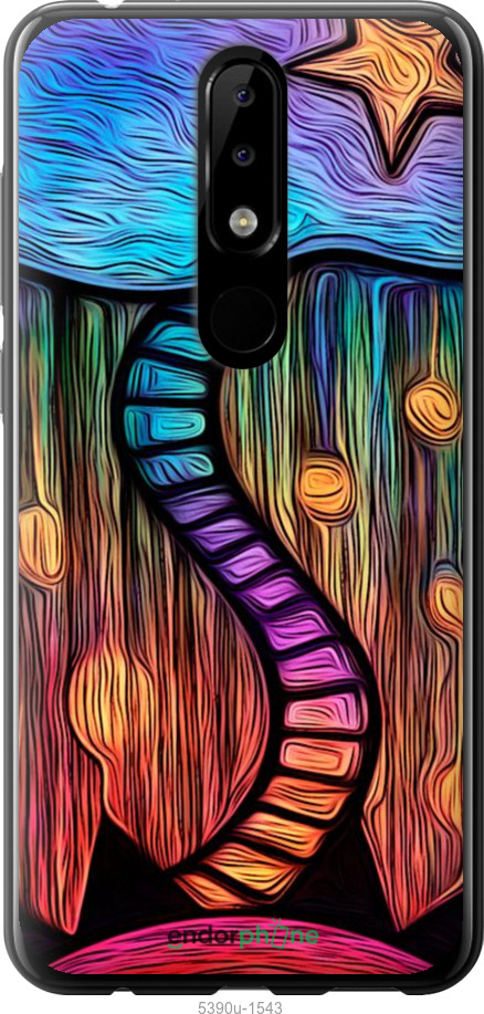 Силиконовый чехол № 5390 для Nokia 5.1 Plus - 5390u-1543 изображение 