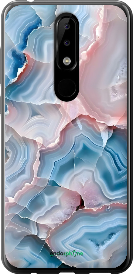 2D пластиковий чехол Мрамор для Nokia 5.1 Plus - 6306t-1543 изображение 