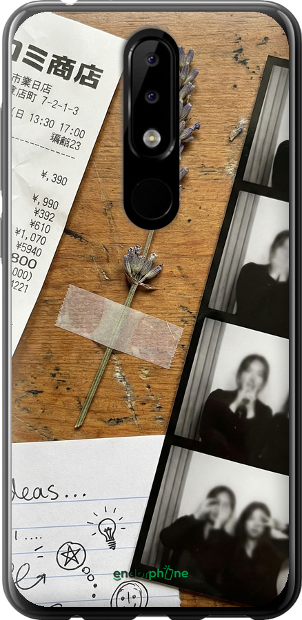 Силіконовий чехол Aesthetic Scrapbook Collage для Nokia 5.1 Plus - 6773u-1543 изображение 