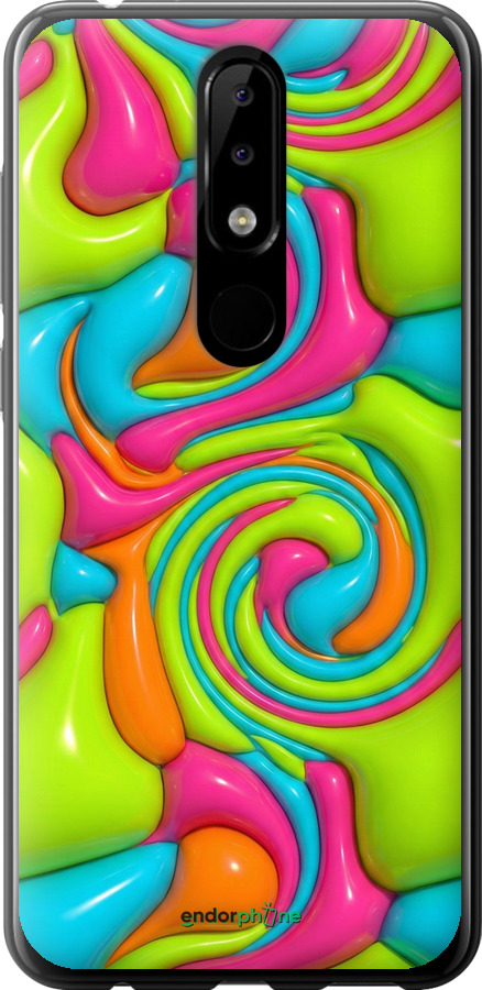 Силиконовый чехол Y2K Jelly Dream для Nokia 5.1 Plus - 6780u-1543 изображение 