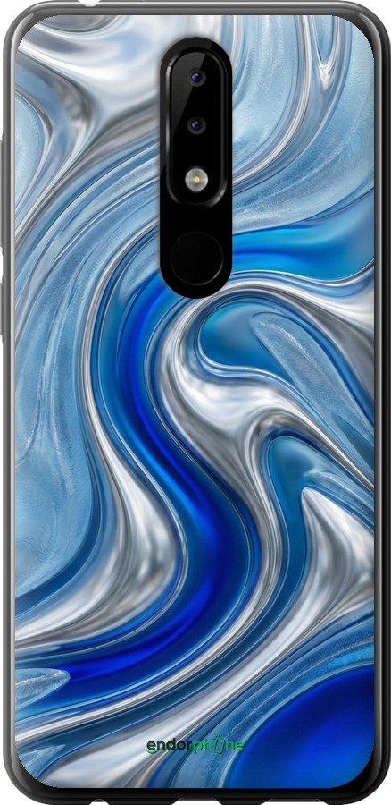 Силиконовый чехол Liquid Chrome для Nokia 5.1 Plus - 6781u-1543 изображение 