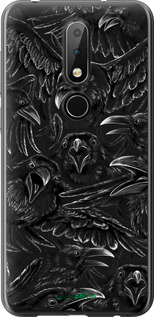 Силіконовий чехол Вороня лють для Nokia 6.1 Plus - 6474u-1539 изображение 