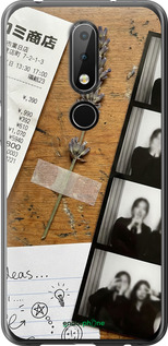 Силіконовий чехол Aesthetic Scrapbook Collage для Nokia 6.1 Plus - 6773u-1539 изображение 