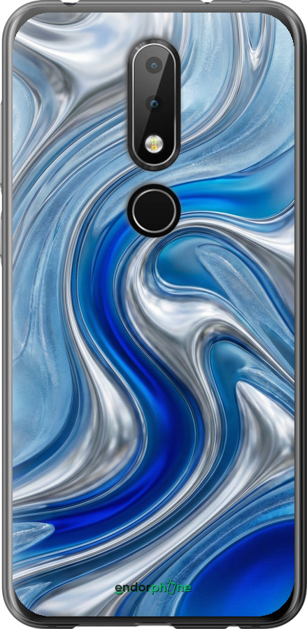Силіконовий чехол Liquid Chrome для Nokia 6.1 Plus - 6781u-1539 изображение 