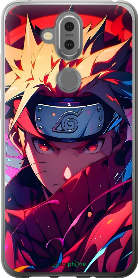 Силиконовый чехол Наруто для Nokia 7.1 Plus - 6274u-1606 изображение 