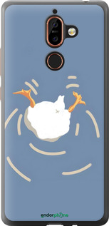 2D пластиковий чехол Гусь ныряет для Nokia 7 Plus - 6275t-1354 изображение 