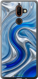 2D пластиковий чехол Liquid Chrome для Nokia 7 Plus - 6781t-1354 изображение 