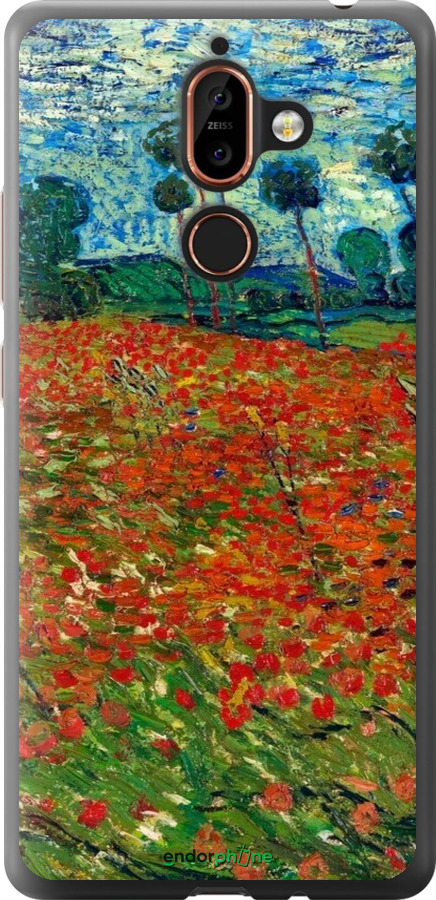 Силиконовый чехол Винсент Ван Гог-Маковое поле для Nokia 7 Plus - 6466u-1354 изображение 