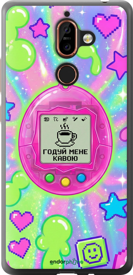 2D пластиковий чехол Y2K Aesthetic Retro Pet: Годуй мене кавою для Nokia 7 Plus - 6784t-1354 изображение 