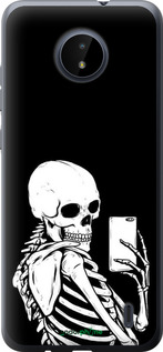 Силіконовий чехол Скелет робить Selfie для Nokia C20 - 6535u-2510 изображение 