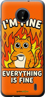 Силиконовый чехол 'Funny Cat' для Nokia C20 изображение 5