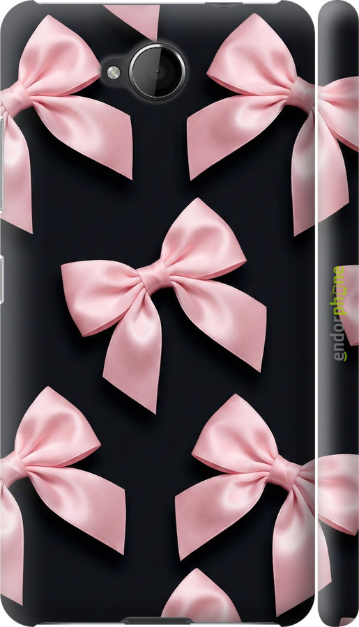 3D пластиковый матовый чехол Coquette Ribbons Dark Coquette для Nokia Lumia 650 - 6767m-393 изображение 