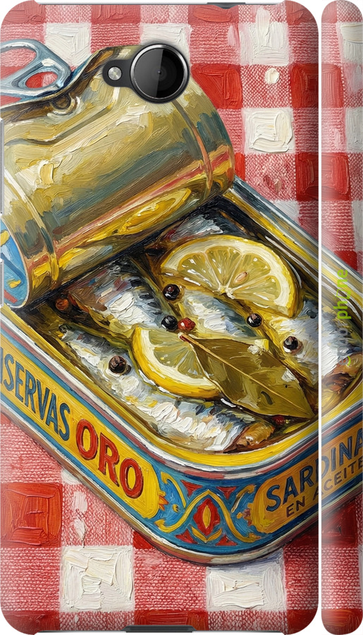 3D пластиковый матовый чехол Vintage Sardine Tin Phone для Nokia Lumia 650 - 6772m-393 изображение 