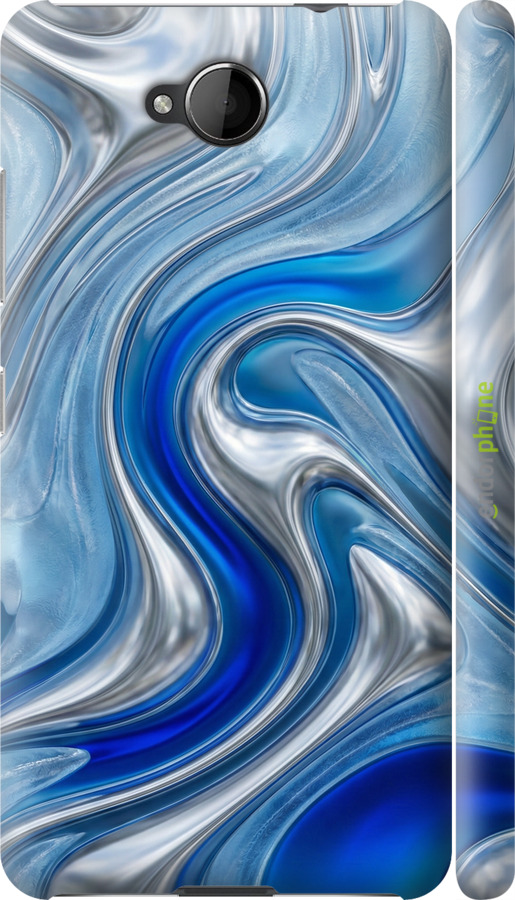 3D пластиковий матовий чехол Liquid Chrome для Nokia Lumia 650 - 6781m-393 изображение 