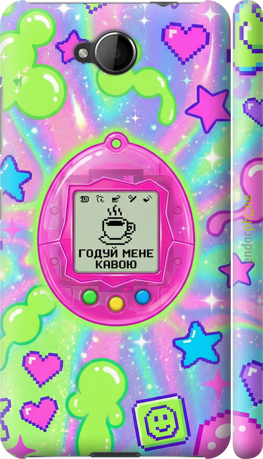 3D пластиковий матовий чехол Y2K Aesthetic Retro Pet: Годуй мене кавою для Nokia Lumia 650 - 6784m-393 изображение 